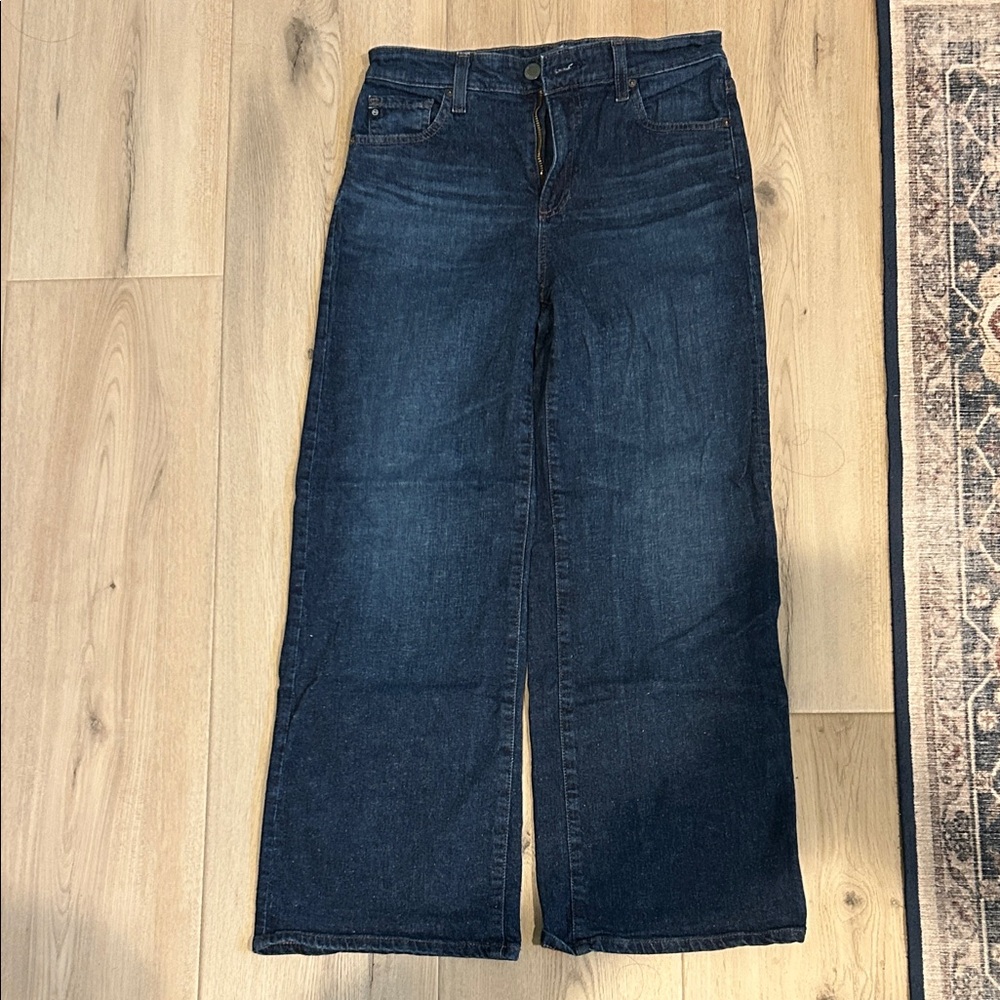 AG Adriano Goldschmied Saige Wide Leg Crop Denim High-Rise Fit Jeans